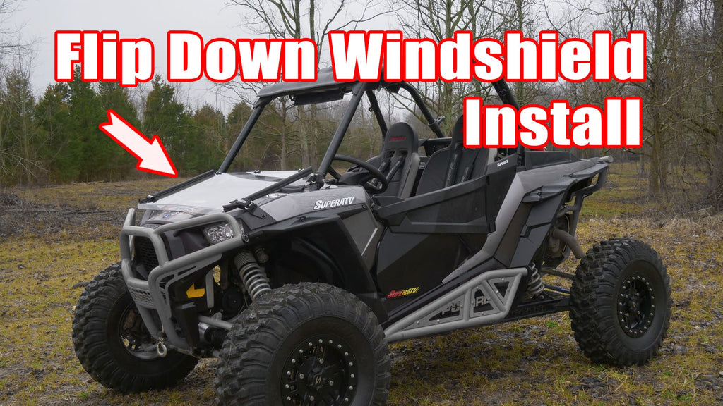 POLARIS RZR XP TURBO FLIP DOWN WINDSHIELD