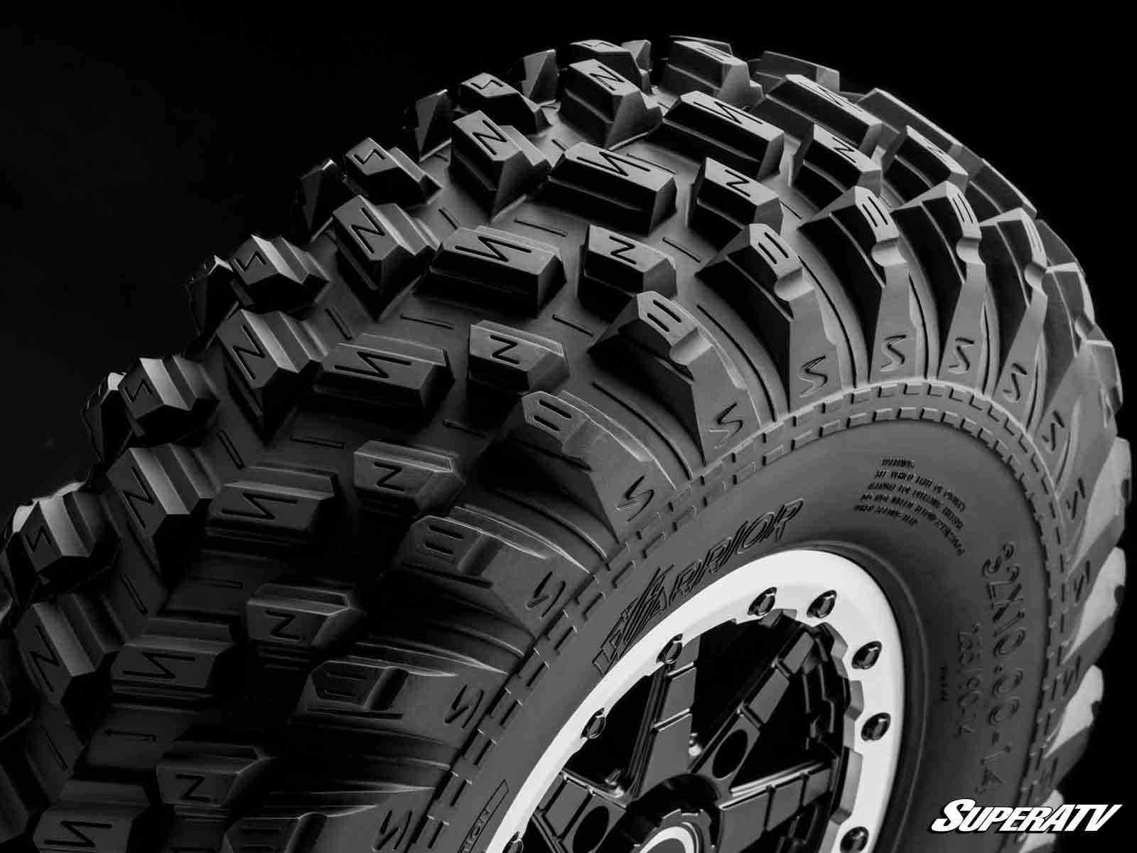 STANDARD XT WARRIOR TIRES 34X10X14 ON 14X10 HEALY LOCK SERIES BEADLOCK WHEELS 4/156 PATTERN