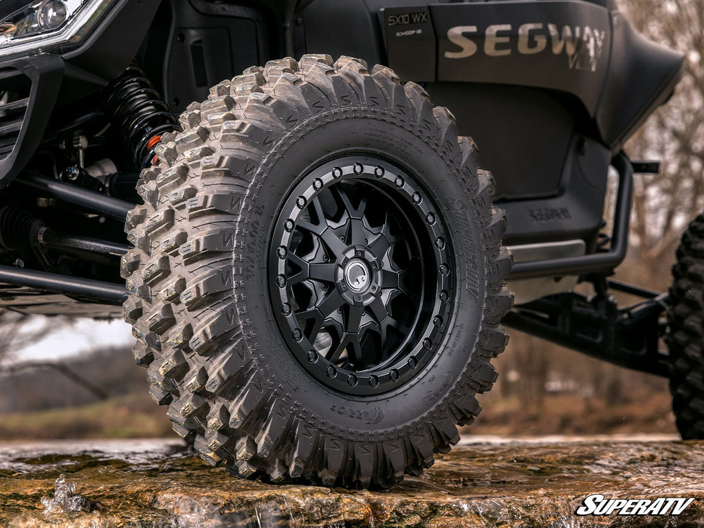 STANDARD XT WARRIOR TIRES 34X10X14 ON 14X10 HEALY LOCK SERIES BEADLOCK WHEELS 4/156 PATTERN