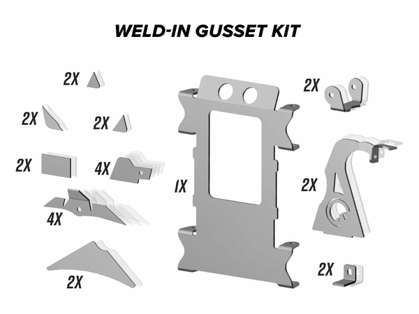 POLARIS RZR XP 1000 WELD-IN GUSSET KIT
