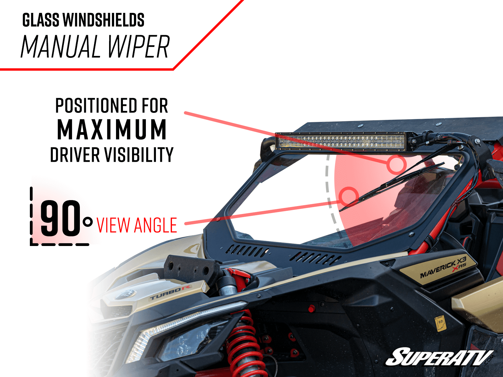 CAN-AM COMMANDER GLASS WINDSHIELD