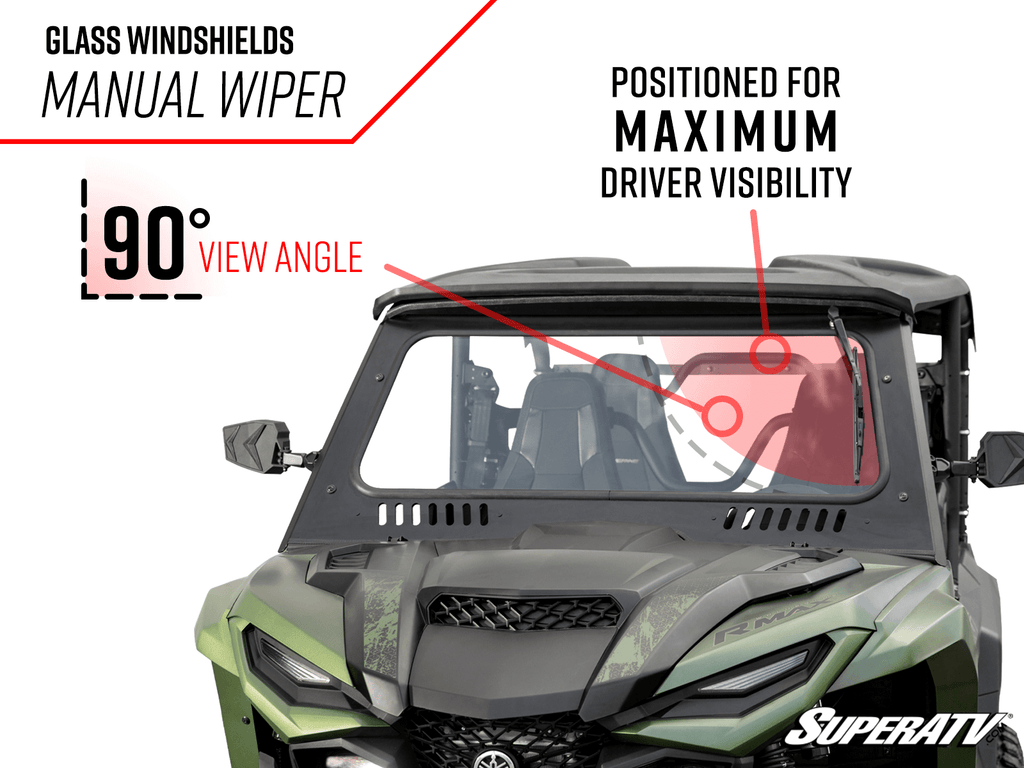 YAMAHA WOLVERINE X2 1000 GLASS WINDSHIELD