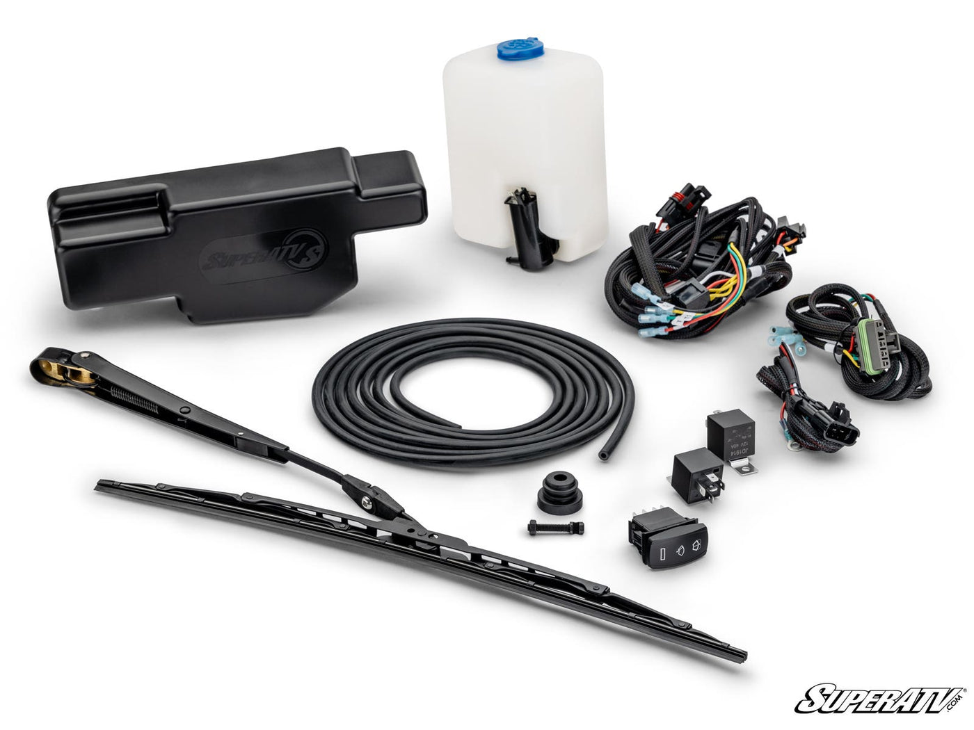 ELECTRIC UTV WINDSHIELD WIPER KIT FOR SUPERATV MAXDRIVE POWER FLIP GLASS WINDSHIELDS